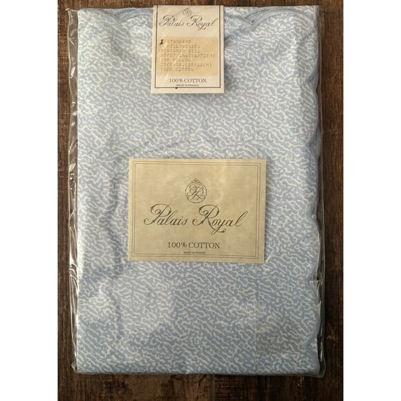 Palais Royal Other - Palais Royal (1) Standard Pillowcase 100% Cotton Light Blue & White Vintage